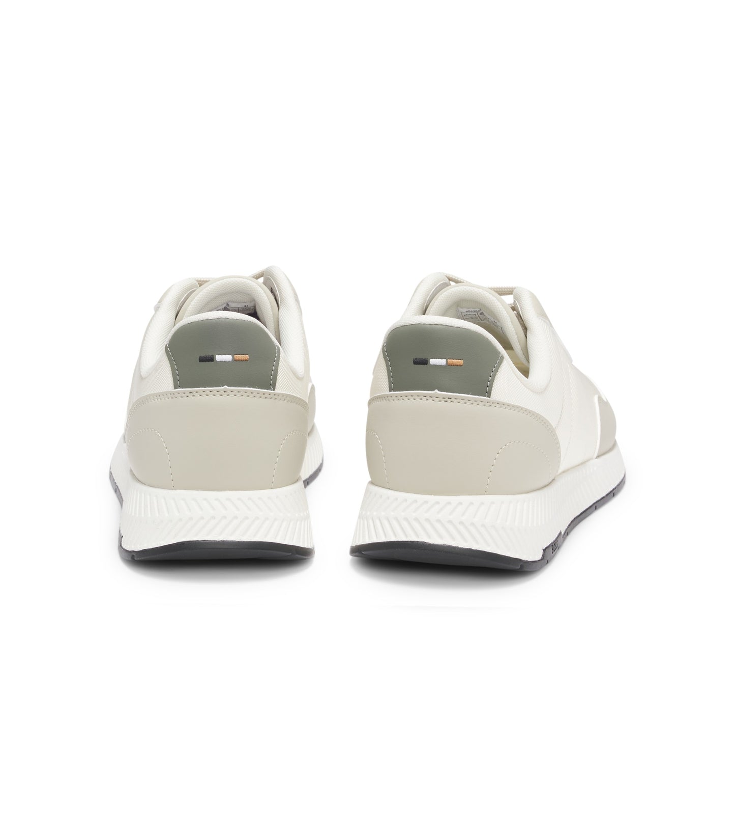 Low-top trainers with textured uppers