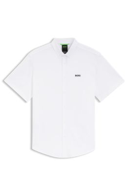 Regular-fit shirt in cotton jersey