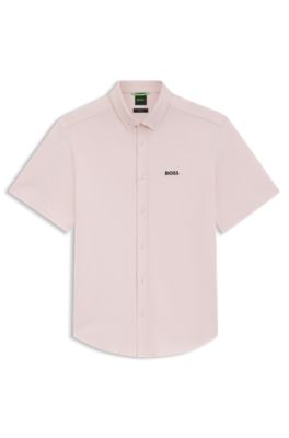 Regular-fit shirt in cotton jersey