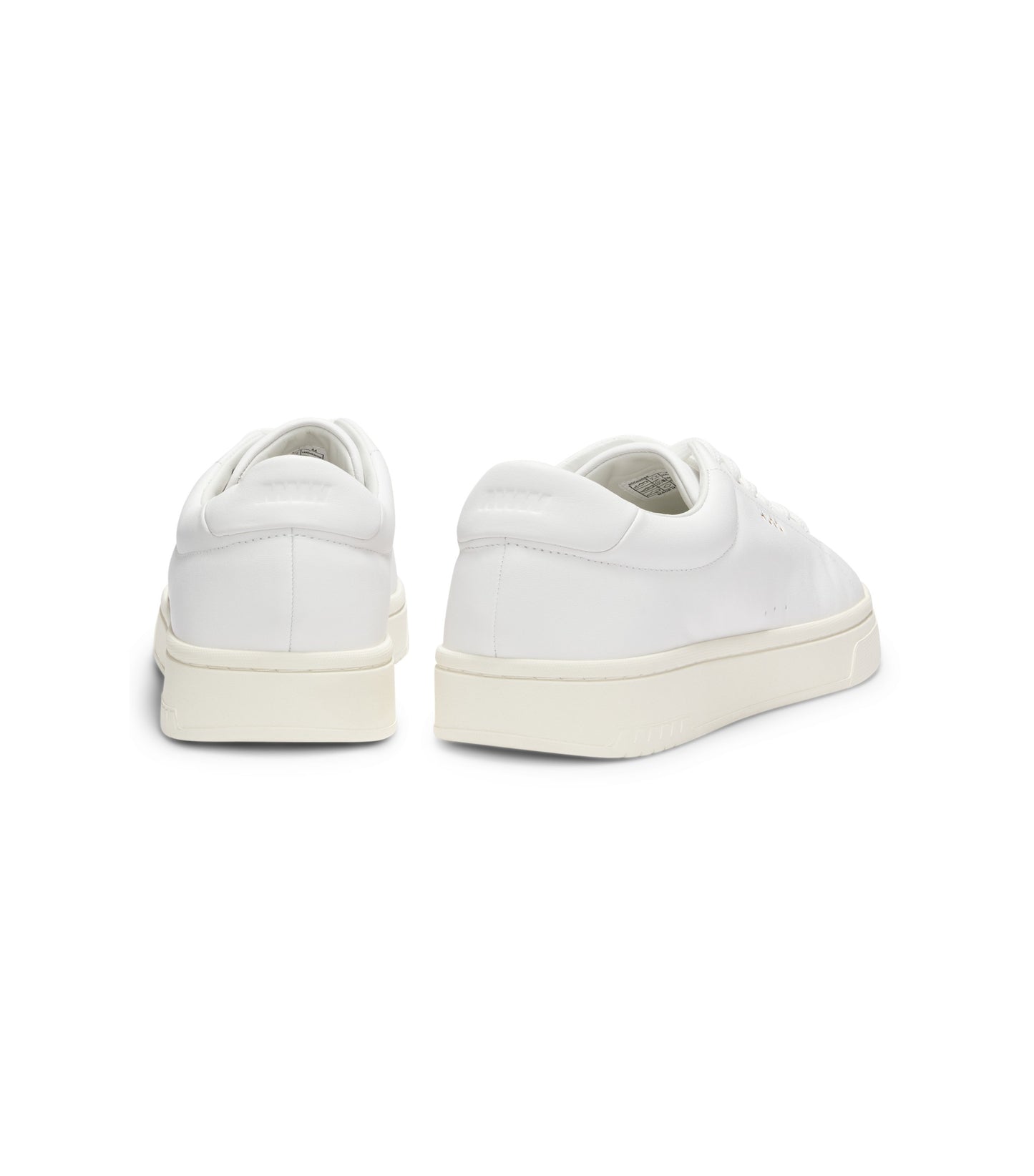 Nappa-leather trainers with gold-tone logo