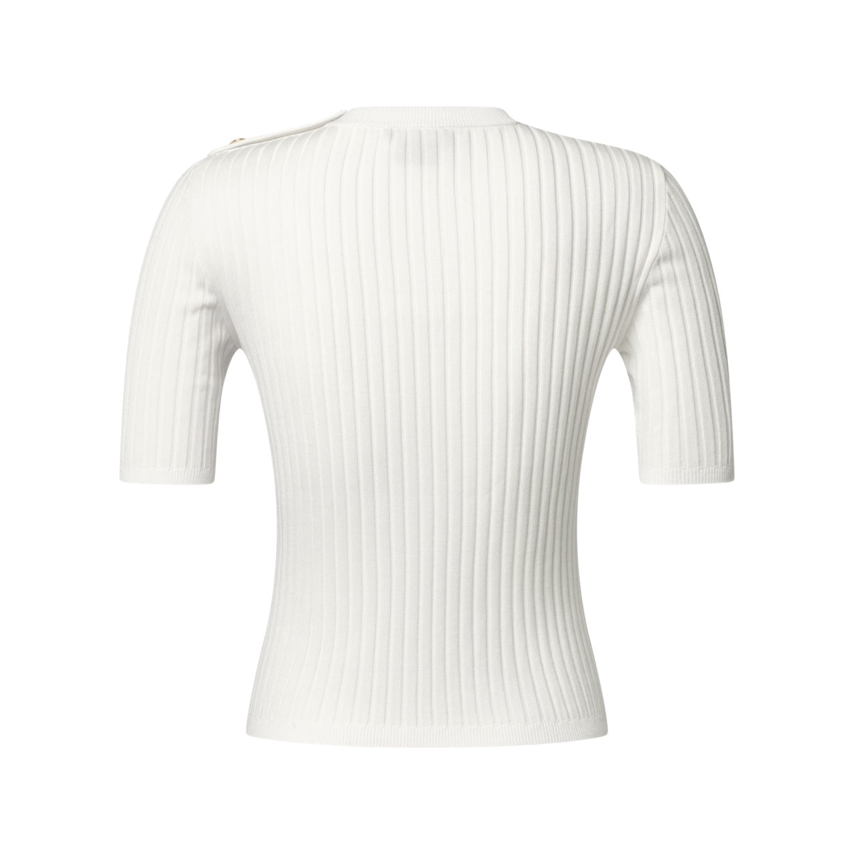 Epaulette Ribbed Knit Top