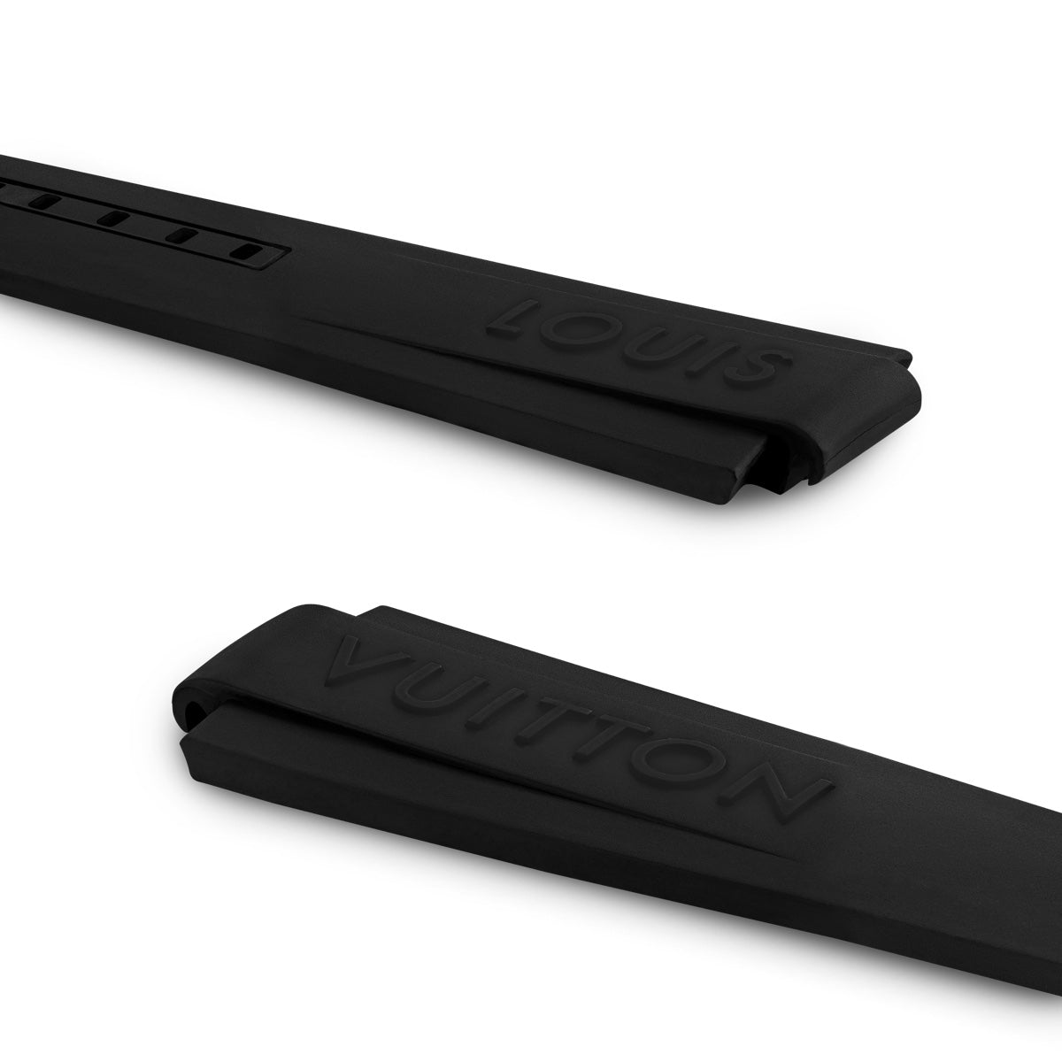 Tambour Black Louis Vuitton Rubber strap