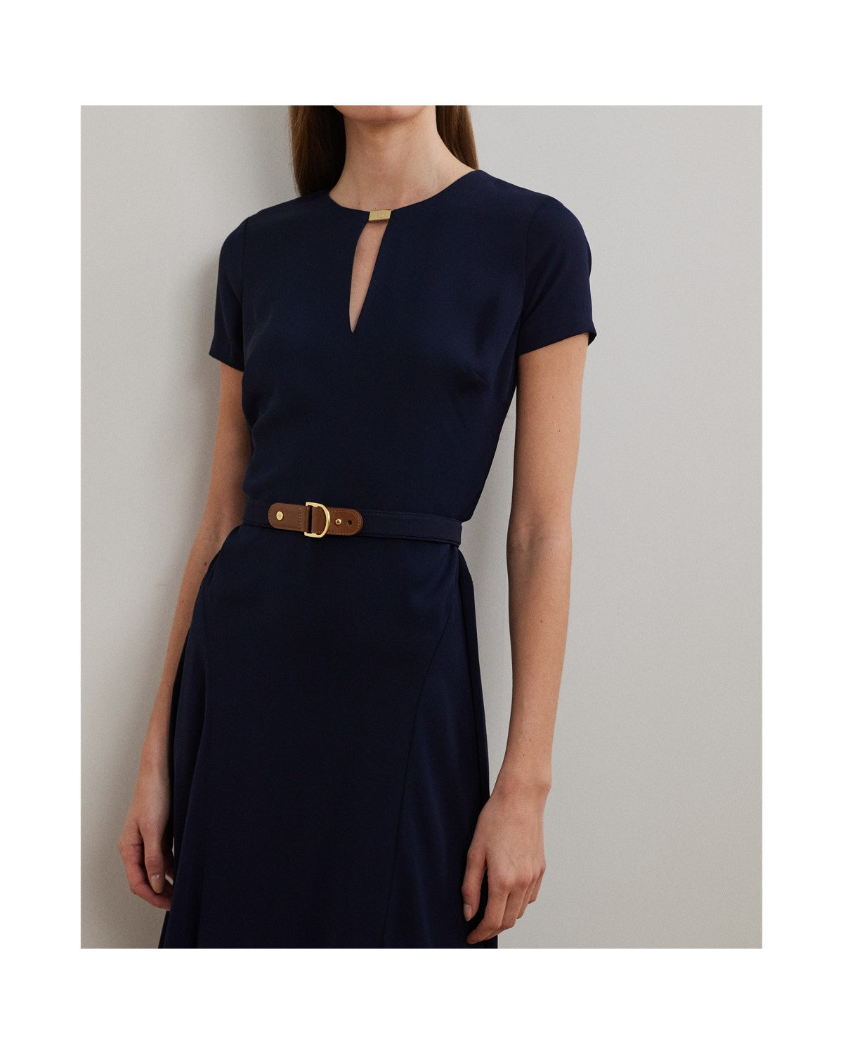 Belted Georgette Dress