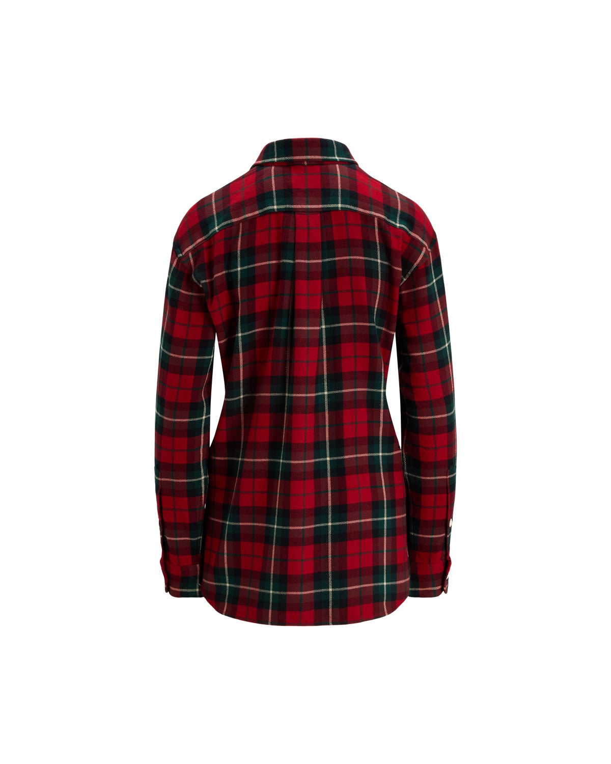 Classic Fit Plaid Cotton Twill Shirt