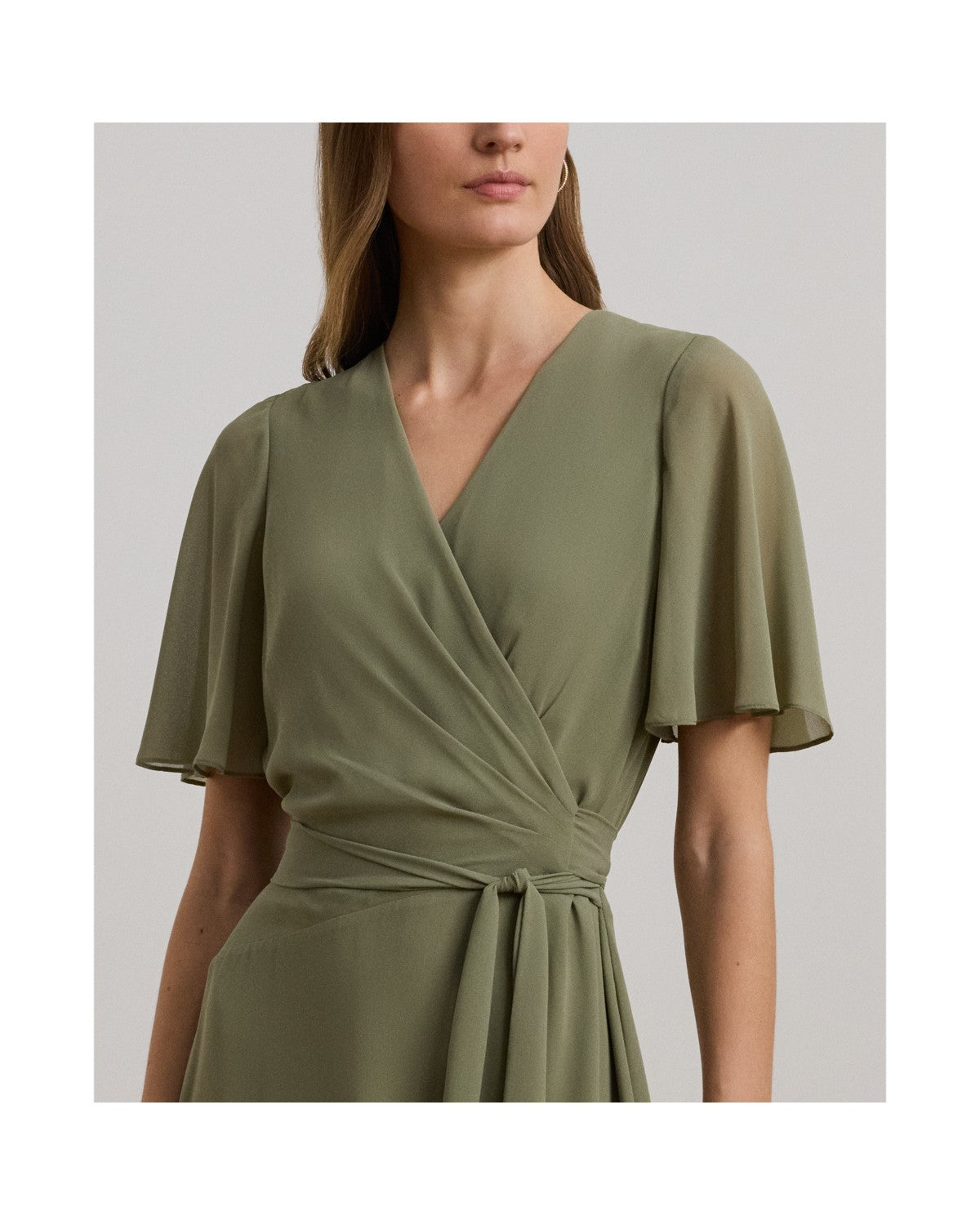 Belted Georgette Dress