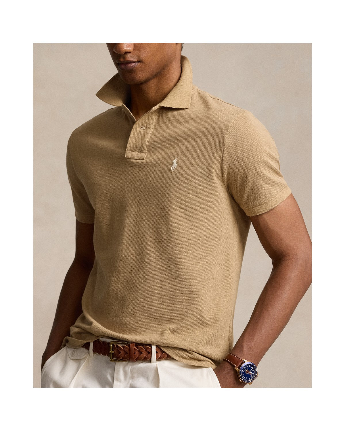 Classic Fit Mesh Polo Shirt