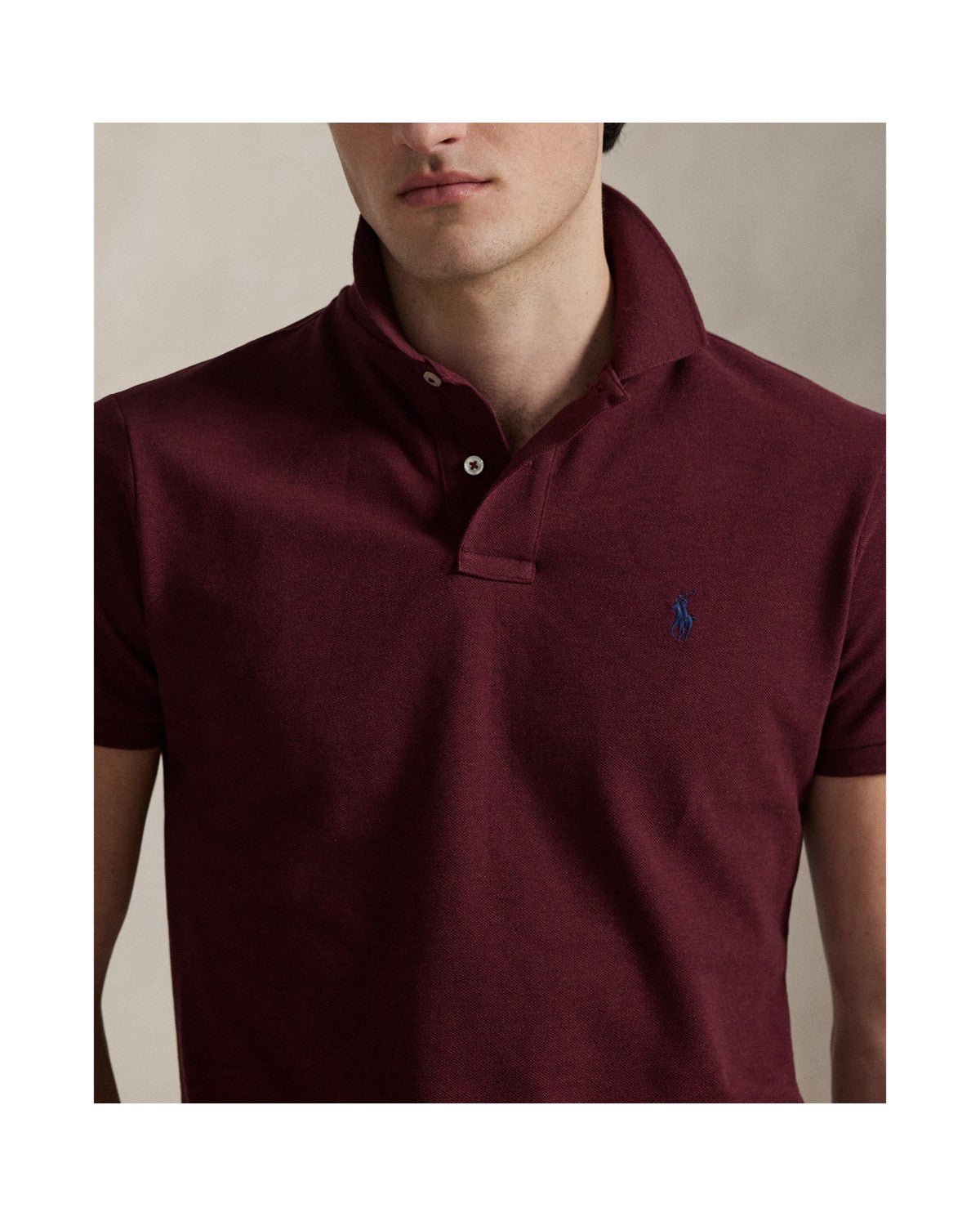 Custom Slim Fit Mesh Polo Shirt