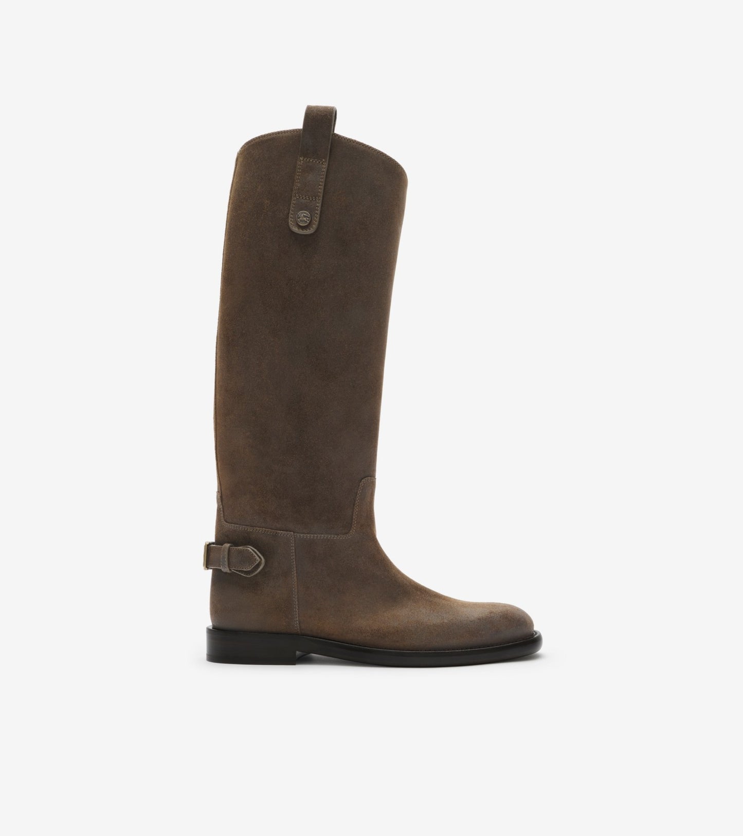 Leather Cavalier Boots in Treacle brown