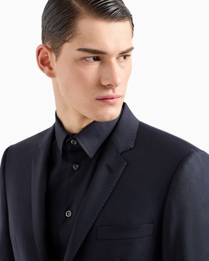 Single-breasted virgin wool man