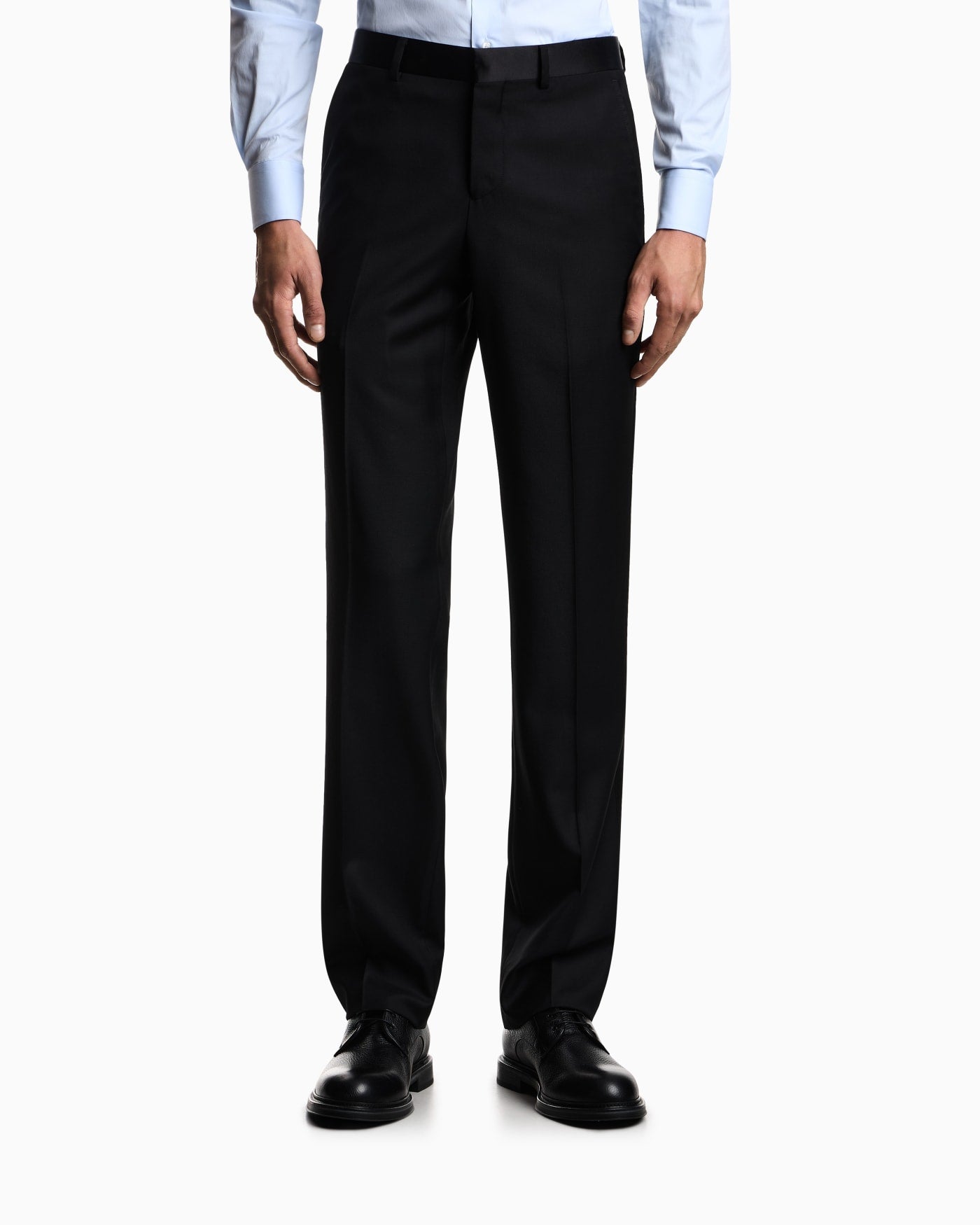 Trousers straight cut virgin wool man