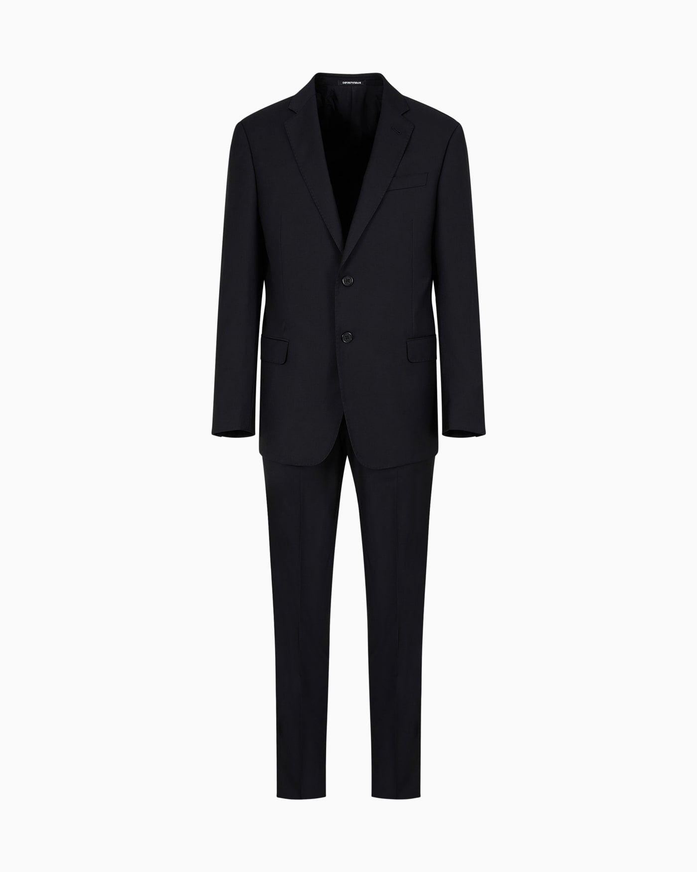 Single-breasted suit in fresh wool canvas