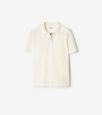 Cotton Polo Shirt in Posy pink