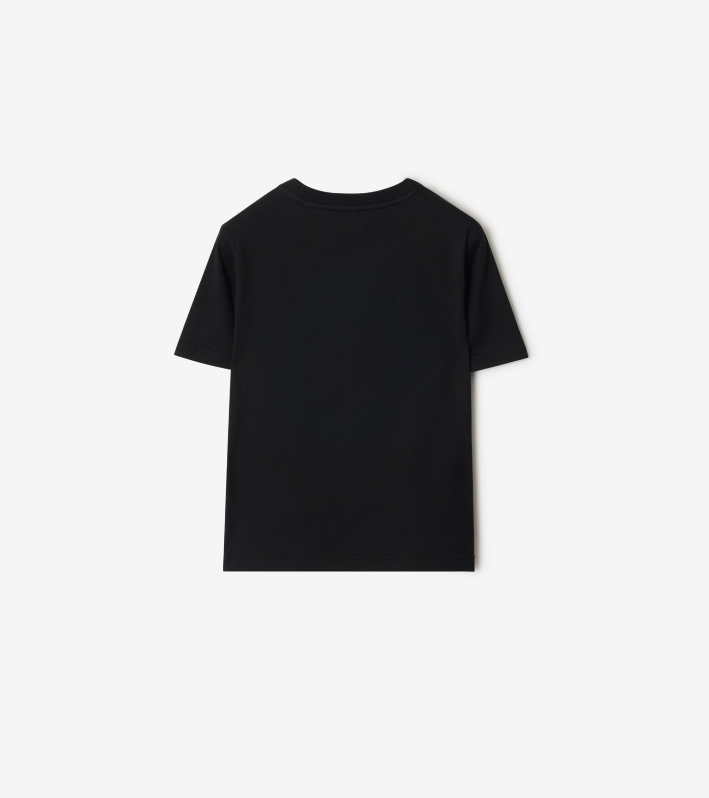 Knight Check Cotton T-shirt in Black