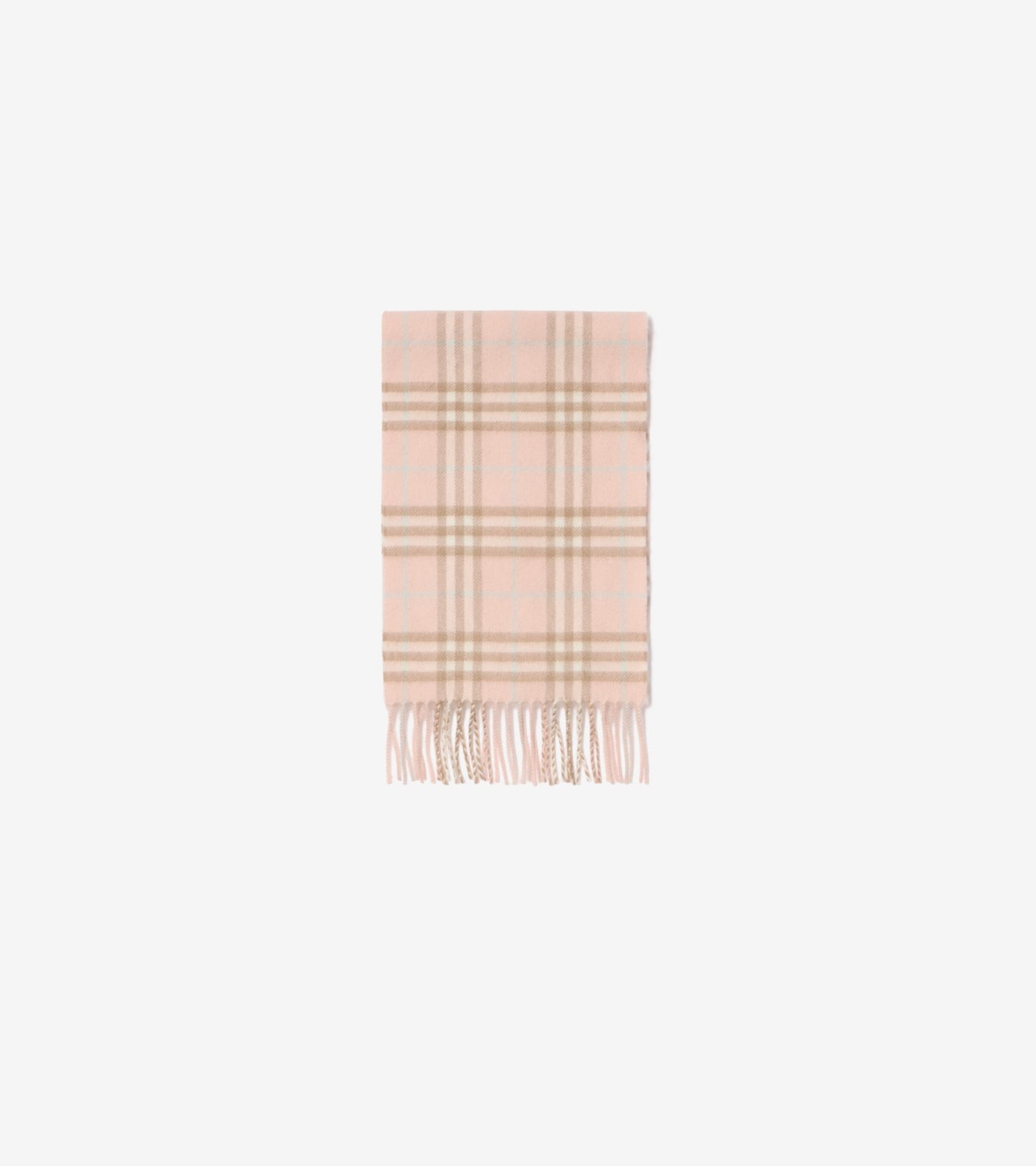 Check Cashmere Scarf in Archive pink - Children