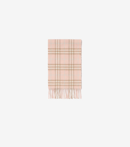 Check Cashmere Scarf in Archive pink - Children