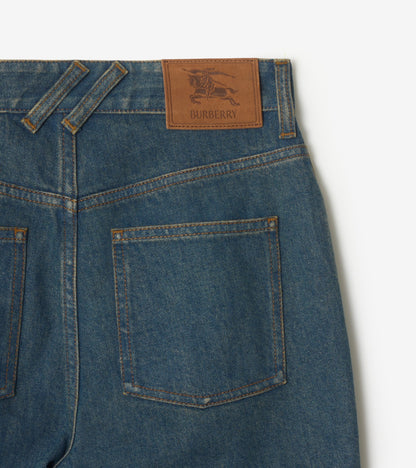 High-rise Bootcut Jeans in Mid blue