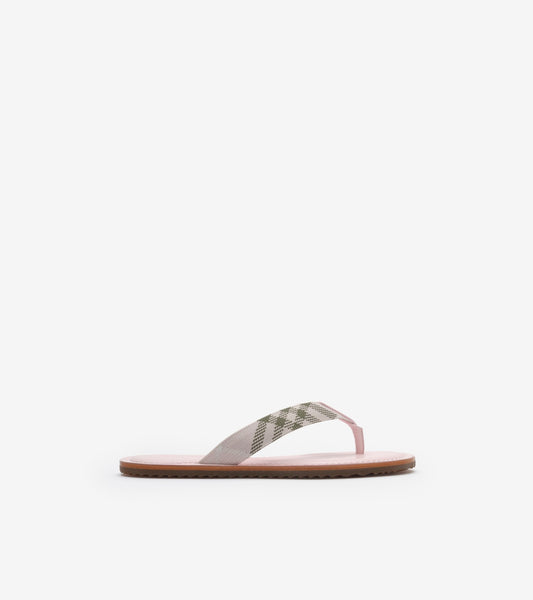 Check Pavilion Sandals in Mallow pink