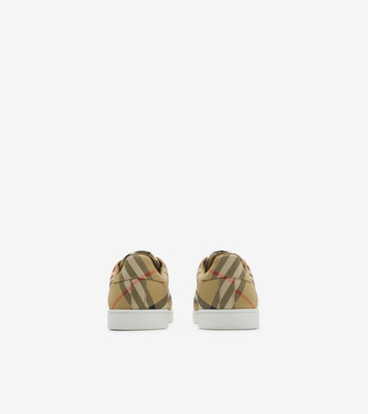 Check Set Sneakers in Sand beige