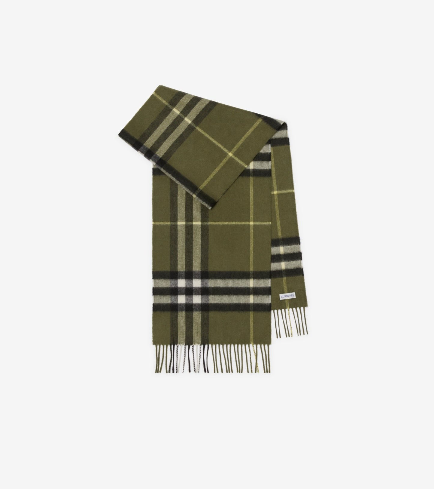 Check Cashmere Scarf in Bow pink