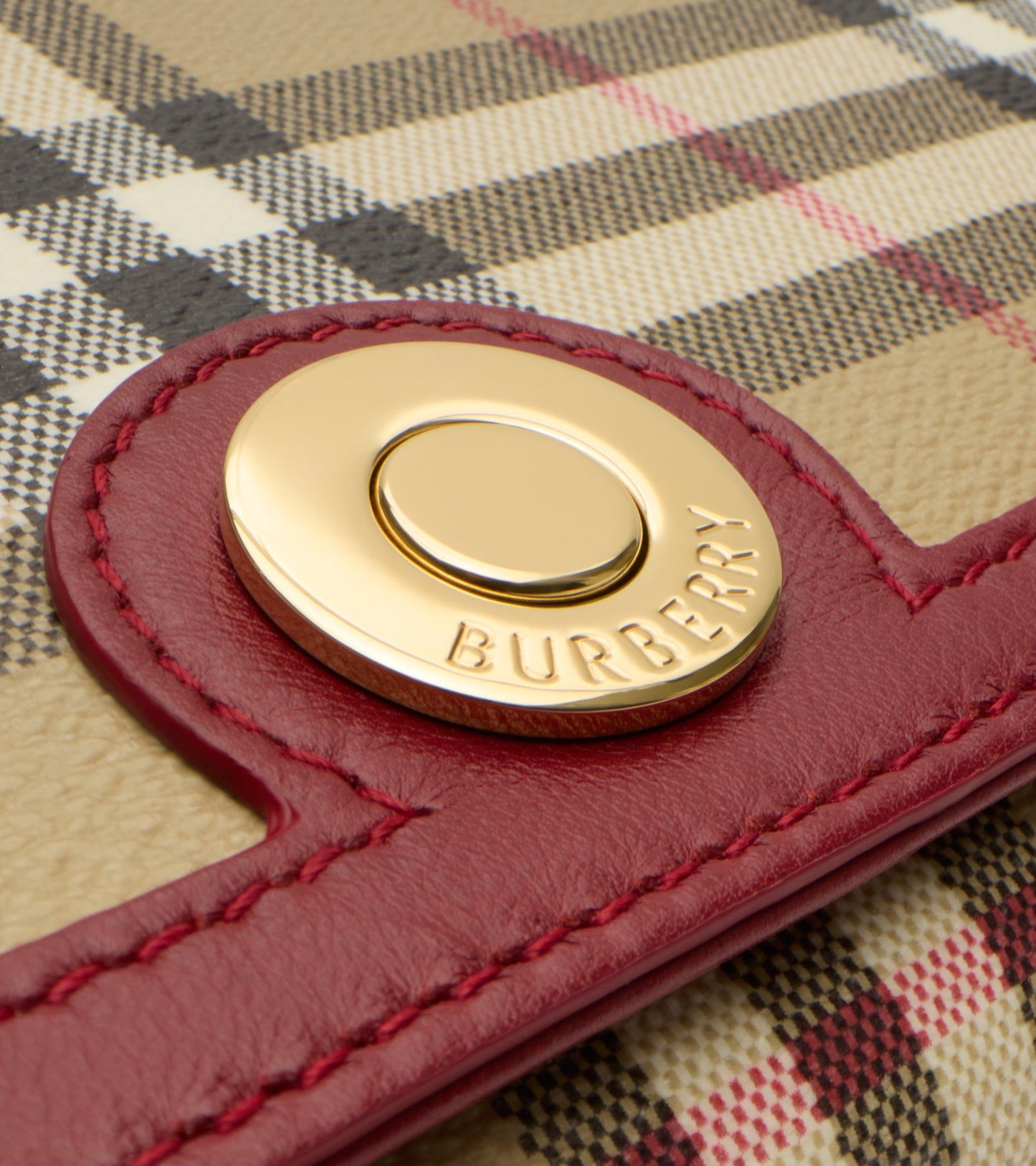 Top Handle Note Bag in Archive beige/ruby red