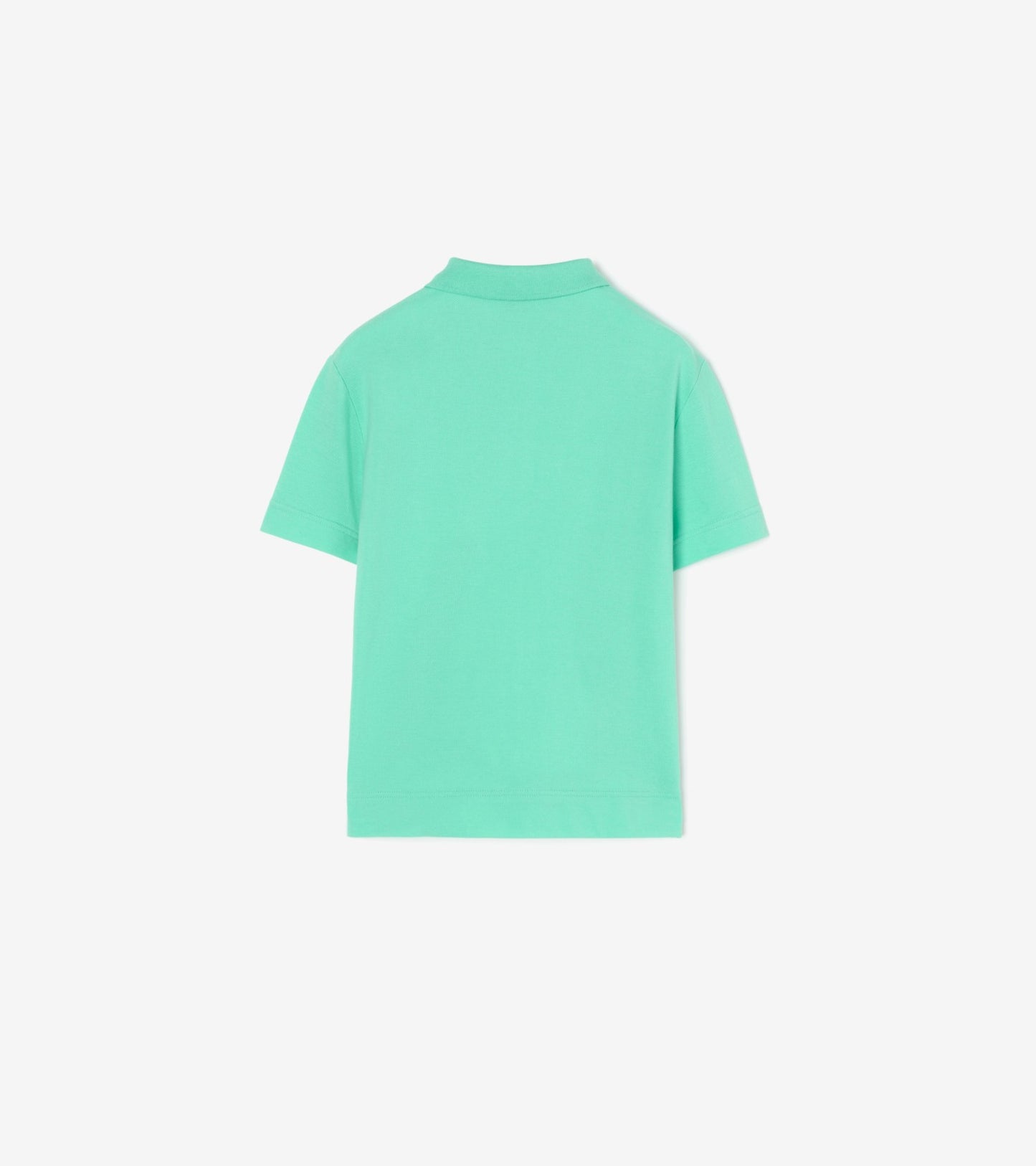 Cotton Piqué Polo Shirt in Light mint