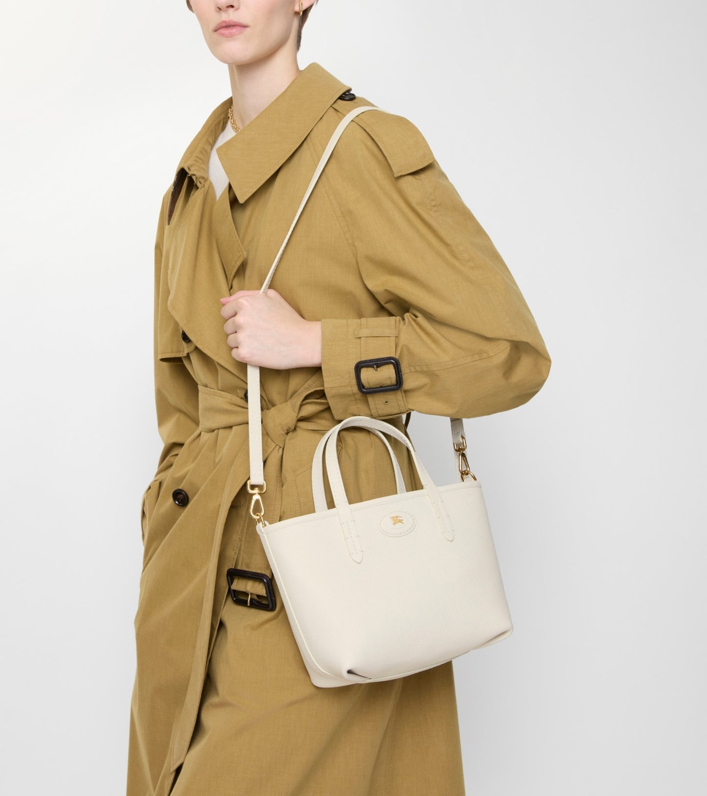 Mini Reversible Bloomsbury Tote in Soap beige/light beige