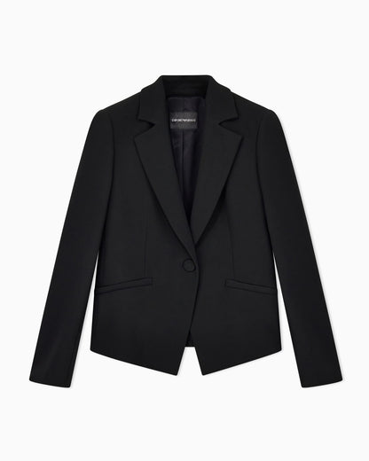 Lapel jacket slim fit stretch for woman