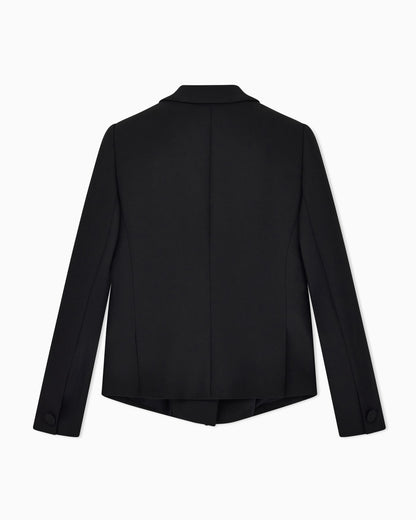 Lapel jacket slim fit stretch for woman