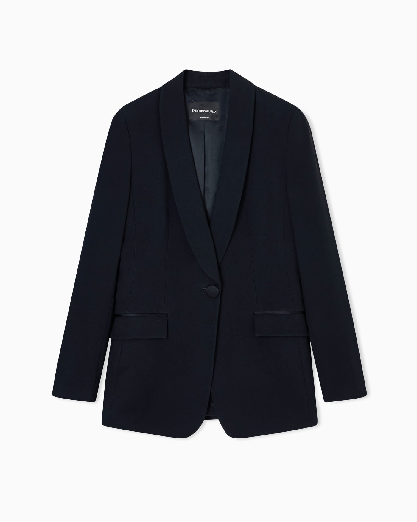 Satin blazer in a single-breasted cut with pockets Essential
