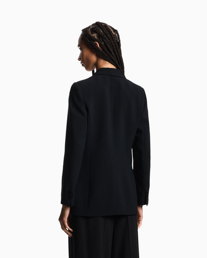 Satin blazer in a single-breasted cut with pockets Essential