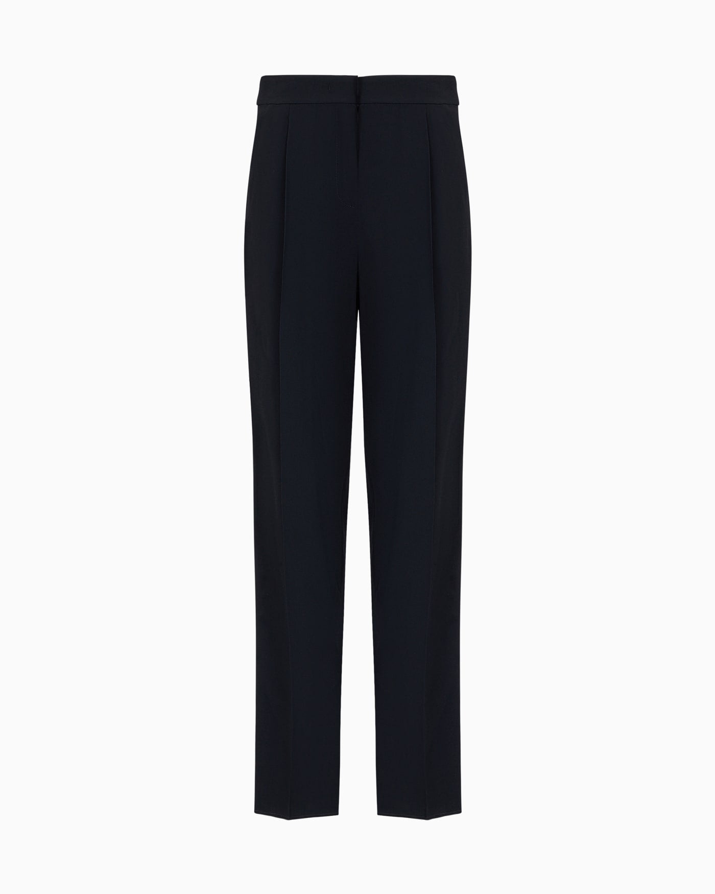 Envers-satin trousers with pleats