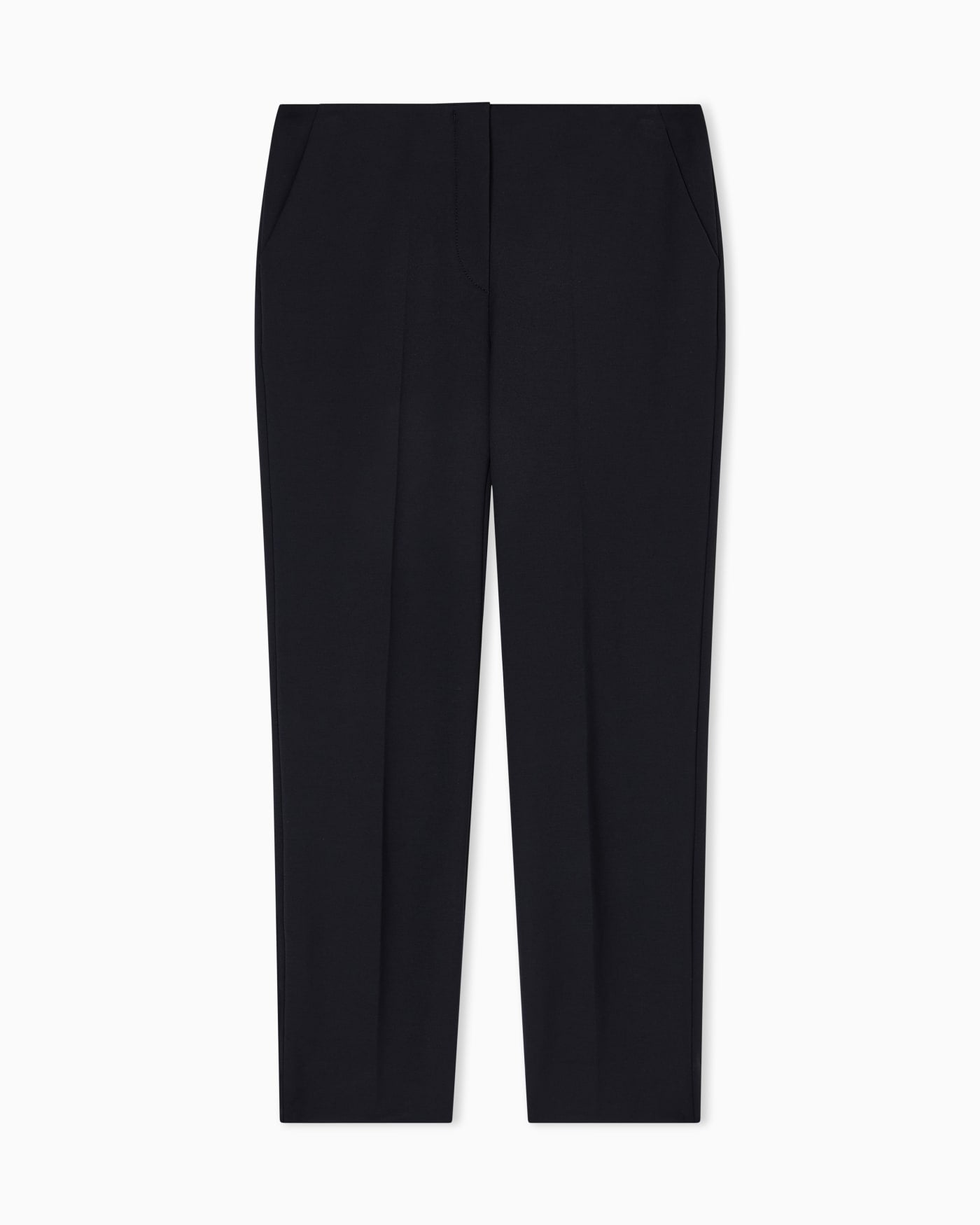 High-waisted trousers in stretch cotton gabardine Essential