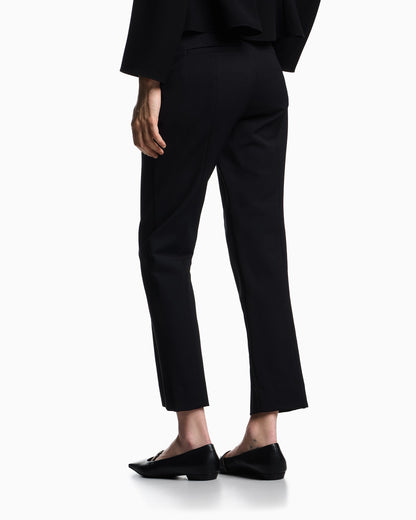 High-waisted trousers in stretch cotton gabardine Essential