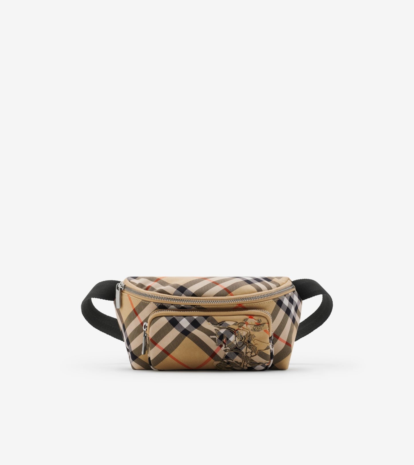 Small Check Belt Bag in Wave blue