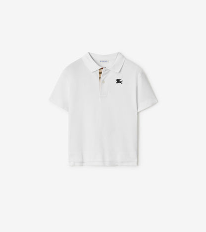 Cotton Piqué Polo Shirt in Light mint