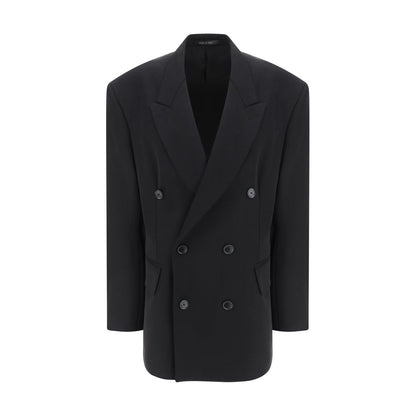 Balenciaga Black Wool Double-Breasted Blazer