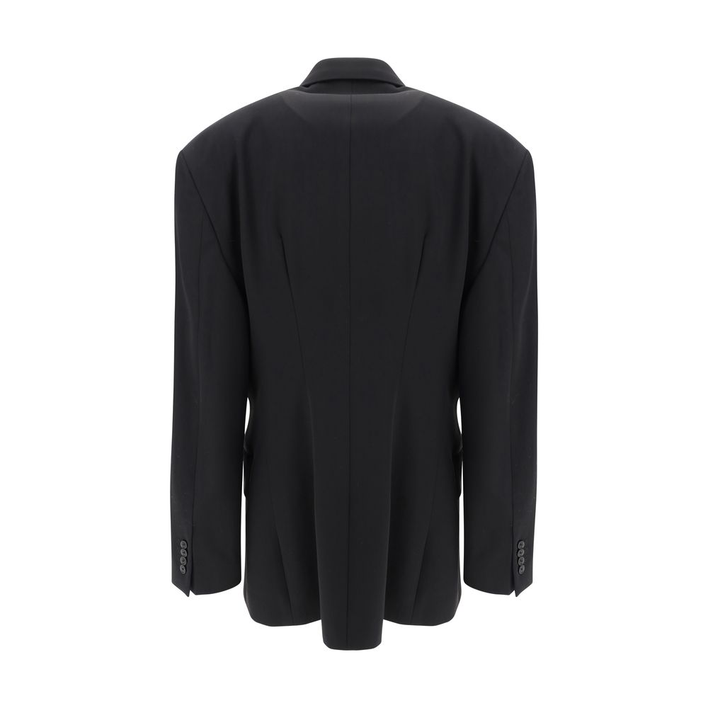 Balenciaga Black Wool Double-Breasted Blazer