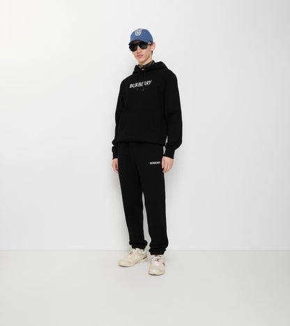 Logo Cotton Jogging Pants in Black