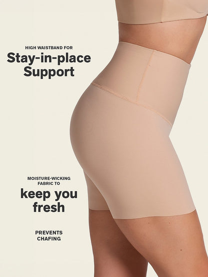 Firm Compression High-Waist Shaper Slip Shorts