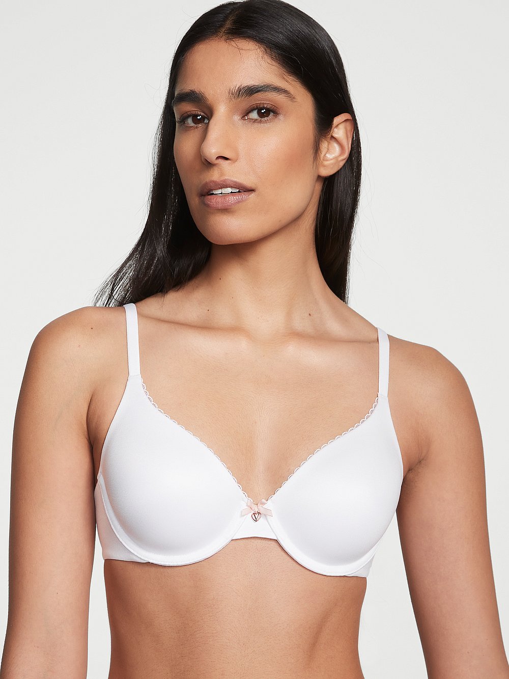 Lace-Trim Lightly Lined Full-Coverage Bra