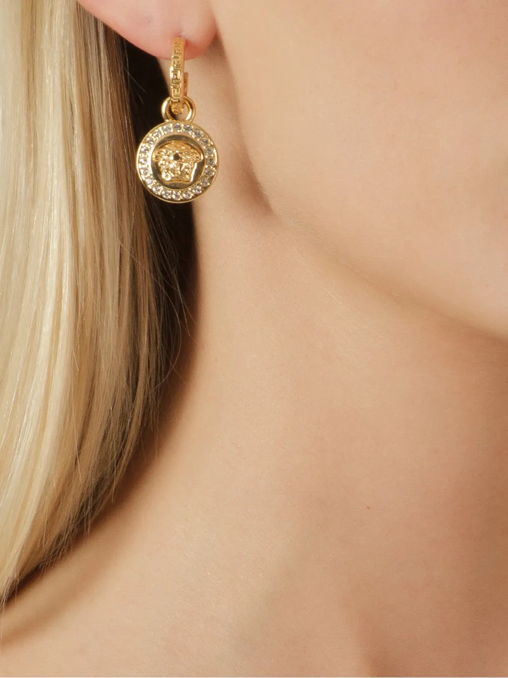 Versace La Medusa Greca Earrings