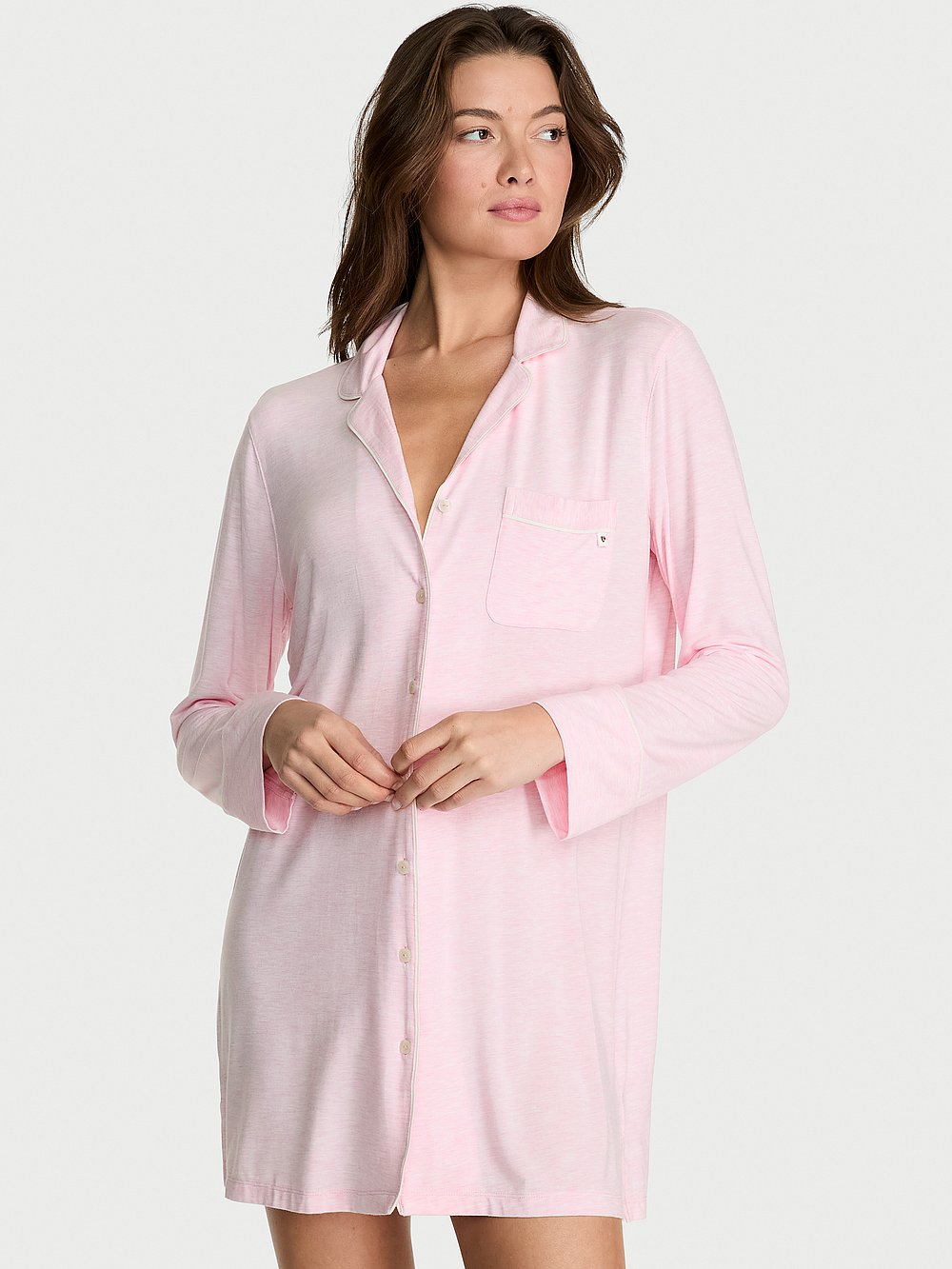 SoSoft™ Modal Button-Front Sleepshirt