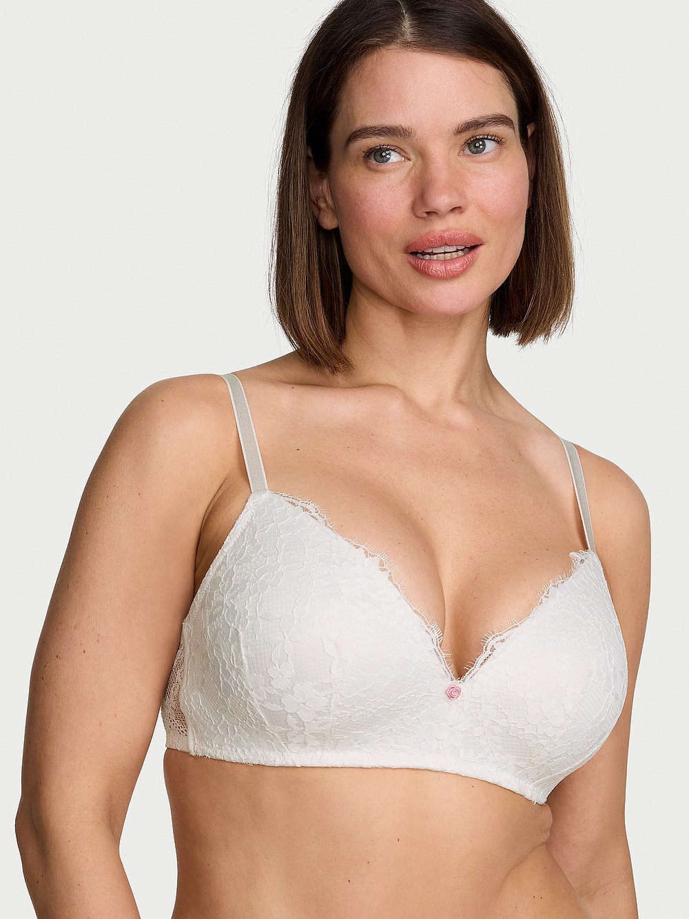 Lace Wireless Push-Up Bra