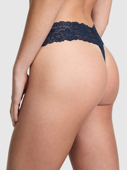 PINK Wink™ Lace-Trim Thong Panty