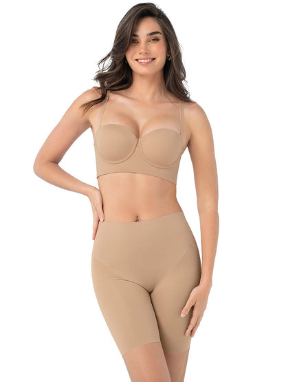 Seamless Backless Moderate Shaper Short