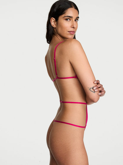 Dare to Dream Lace Strappy Triangle Teddy