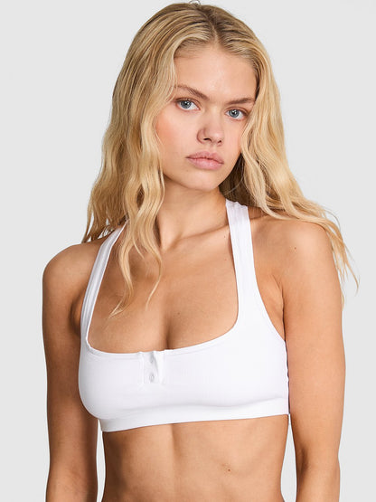 Cotton Dorm Unlined Racerback Bralette