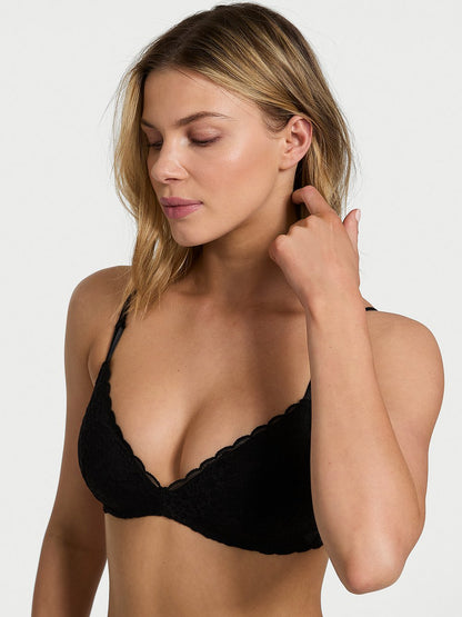 Sexy Tee Crochet Lace Wireless Push-Up Bra