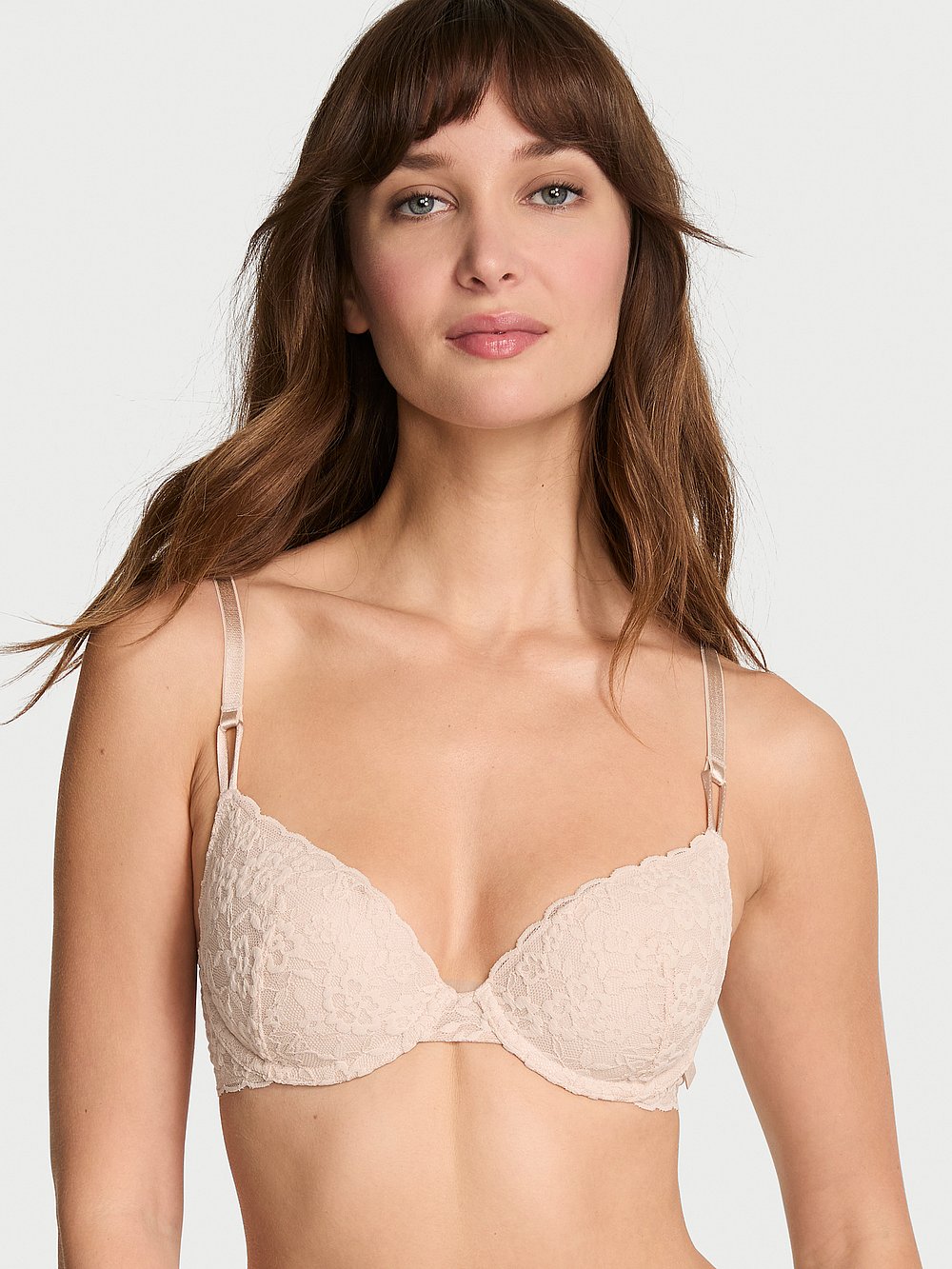 Sexy Tee Crochet Lace Lightly Lined Demi Bra