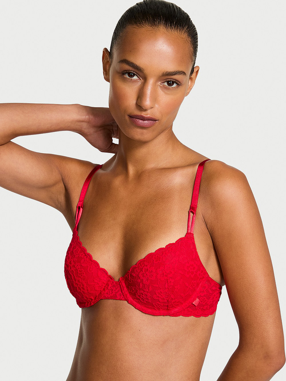 Sexy Tee Crochet Lace Lightly Lined Demi Bra